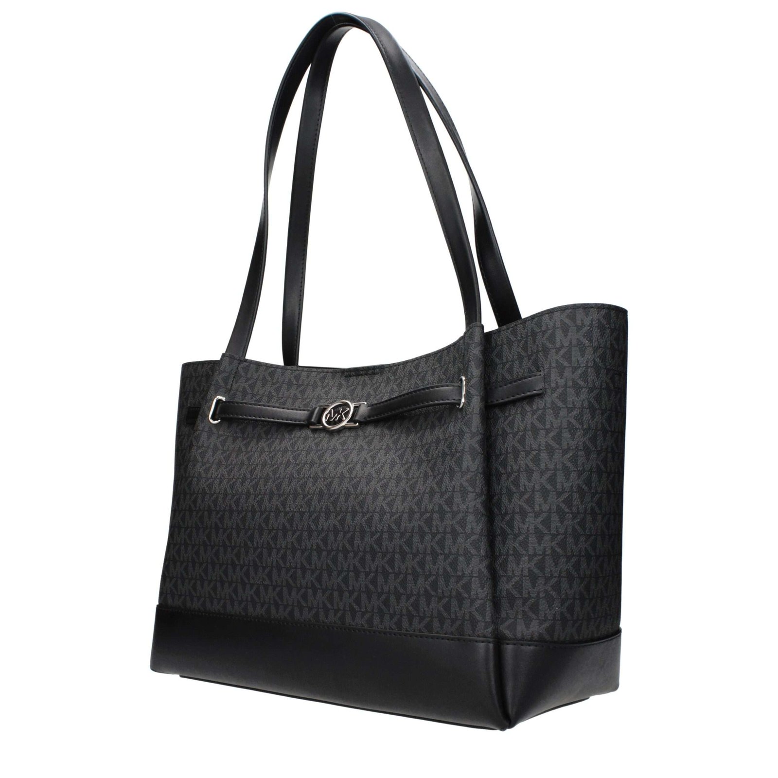 Black Fabric Shoulder Bag - Imagen 2