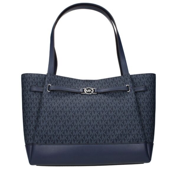Blue Fabric Shoulder Bag