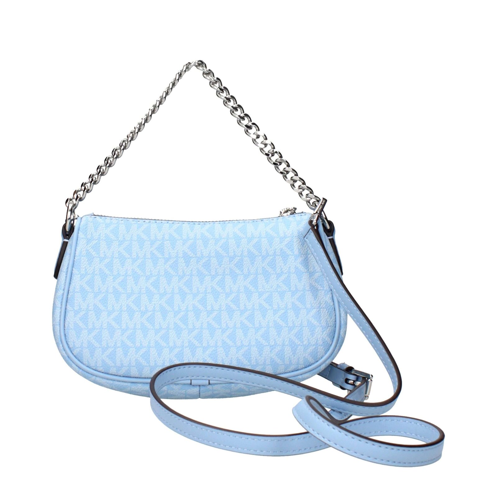Light Blue Fabric Handbag - Imagen 3