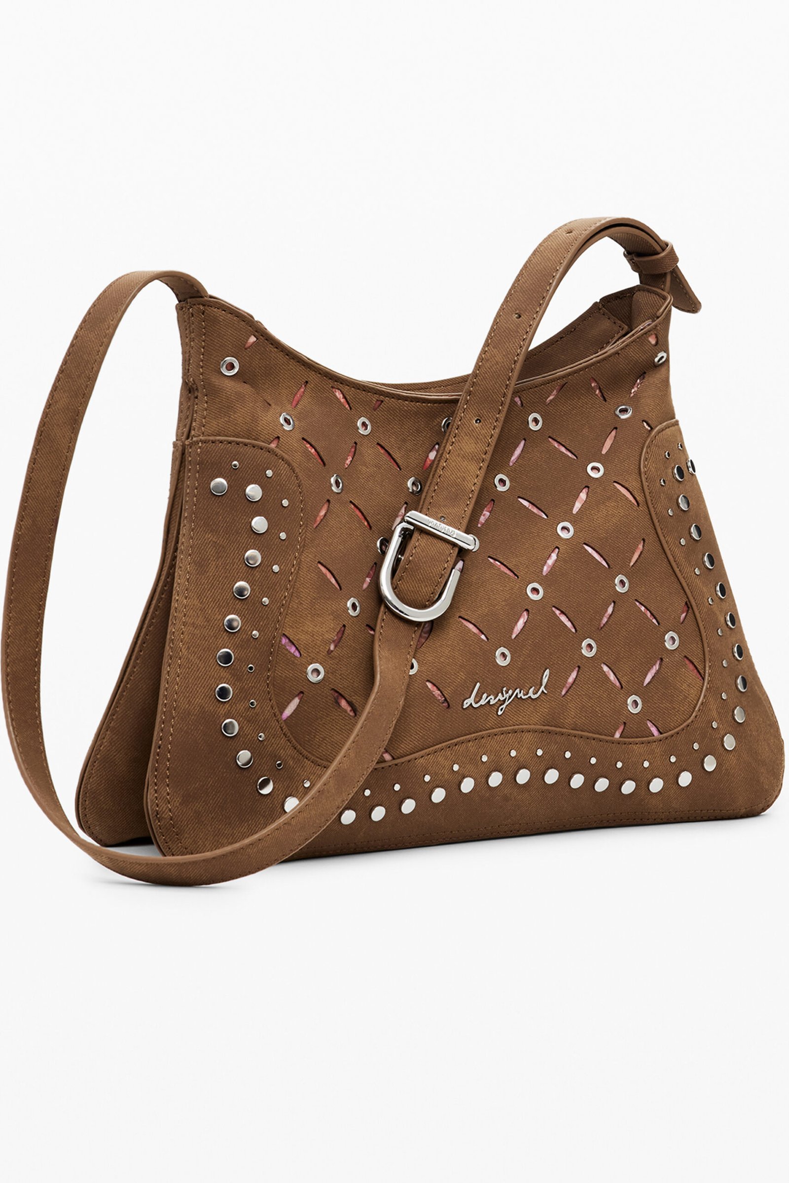 BOLSO MARR?N DE Mujer DESIGUAL - Imagen 2